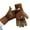 Multicolor-1, variant on Unisex Convertible Fingerless Gloves with Mitten Flap Women Men Two Tone Knit Flip Top Winter Mittens Multicolor Free Size