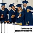 thumbnail image 7 of 30 Graduation Cap Drink Stirrers Stir Sticks Coffee Cocktail Mixers Plastic Swizzle Hot Cocoa Bar Supplies For Party Tea Favors (blue), 7 of 7