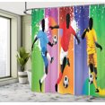 thumbnail image 5 of Ambesonne Sports Shower Curtain, Football Soccer Modern, 69"Wx70"L, Multicolor, 5 of 5