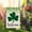 White, variant on St Patrick's Day Garden Flag 12x18 Inch Double Sided Irish Lucky Shamrock Garden Flag 3ply Durable Polyester for Outdoor House Indoor Yard Holiday Decoration