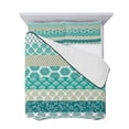 thumbnail image 7 of Turquoise Boho Queen Size Down Alternative Comforter, Lightweight Comforter Quilt Bedding Set with Pillow Shams Modern Abstract Art Floral Geometric All Seasons Bed Comforter Duvet Insert 90"x96", 7 of 7