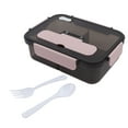 thumbnail image 2 of Boîtes à Bento 3 Compartiments Grande Capacité Boîtes à Bento pour Étudiants Boîte à Lunch Bento 1500ml Grande Capacité Boîte à Lunch Bento pour Étudiants, 2 of 8