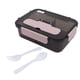 thumbnail image 3 of Cajas Bento De Gran Capacidad 3 Compartimentos Cajas Bento 1500ml Fiambrera Bento De Gran Capacidad Para Estudiantes Trabajadores Hogar Escuela Oficina Rosa ANGGREK Rosa, 3 of 8