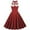 Red, variant on IROINNID A-Line Dress For Women Sleeveless Off-The-Shoulder Summer Retro Casual Pullover Dots Long Dress Strapless Graphic Prints Dress