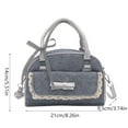 thumbnail image 3 of NWOKYZGH Denim Purse with Bow Crossbody Shoulder Bag Bling Small Jean Purses for Women Aesthetic Handbags, 3 of 6