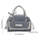 thumbnail image 3 of Bolso tote vaquero con ribete de encaje | Bolso bandolera ajustable | Bolso compacto de poliéster en negro y azul | Múltiples compartimentos para tus artículos esenciales diarios, 3 of 5