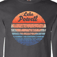 thumbnail image 4 of Inktastic Lake Powell Distressed Retro Sunset Long Sleeve T-Shirt, 4 of 5