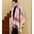 thumbnail image 3 of WoWstyle Winter Womens Scarf Classic Big Coloured Checked Soft Thick Warm Scarves Valentine's Day Gift, 3 of 8