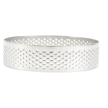 

HOMEMAXS 1pc 8CM Stainless Steel Mousse Mold Round Tartlet Fruit Pie Tart Quiche Baking Mold