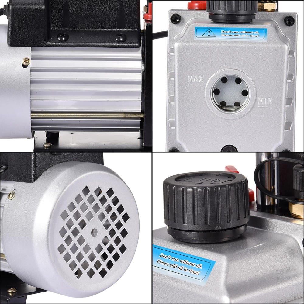 Air Vacuum Pump 110V Auto Air Conditioner Vacuum Pump 4 CFM AC Repair Tools No Oil Included for Industrial Refrigeration Repair Vacuum Packaging
