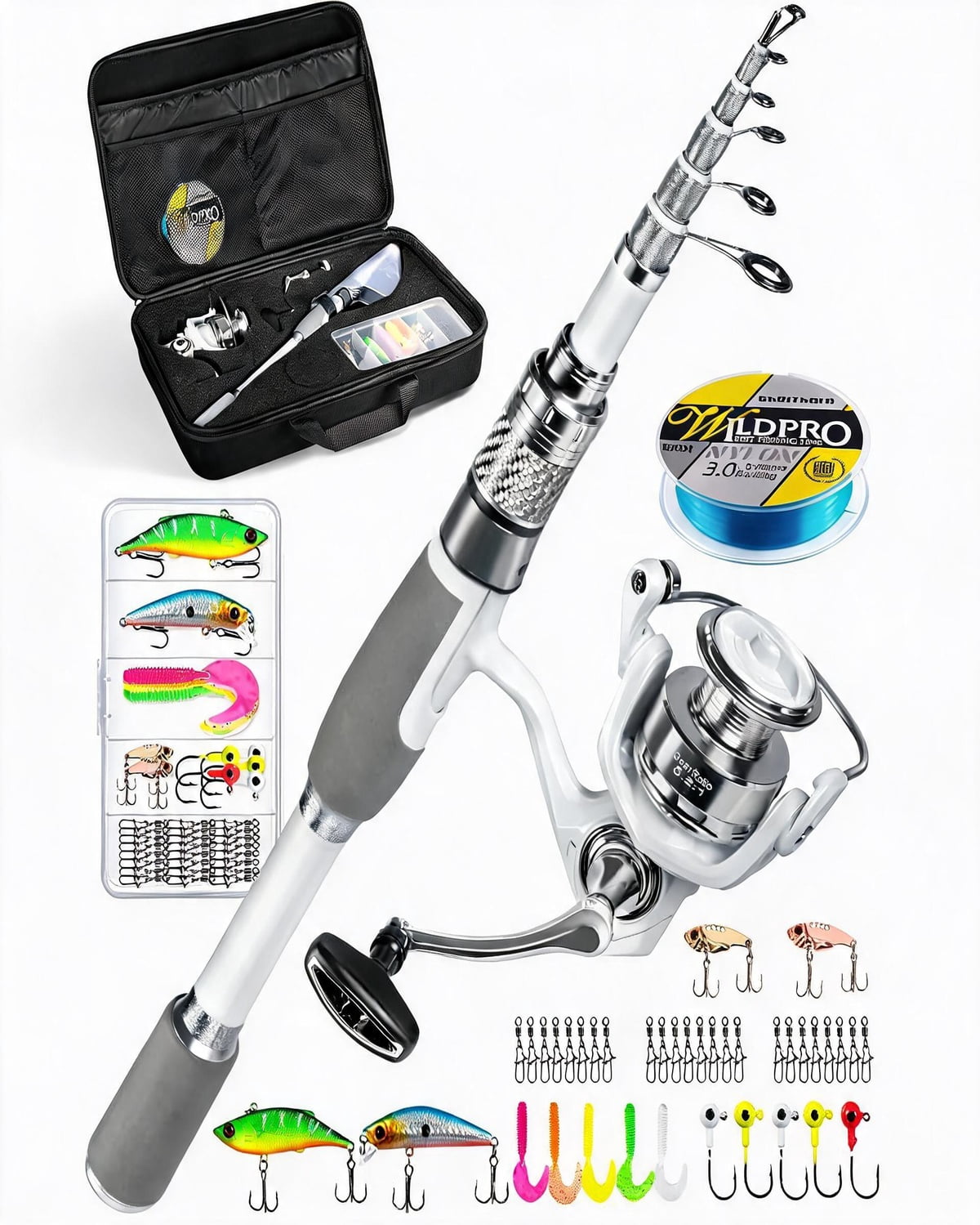 Shimano IX Spinning Combo - Lightweight Reel with Quickfire II
