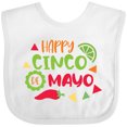 thumbnail image 3 of Inktastic Happy Cinco De Mayo with Lime and Red Pepper Boys or Girls Baby Bib, 3 of 4