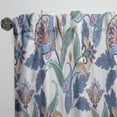 thumbnail image 3 of Designart 'Paisley Pattern Fantasy Flowers' Traditional Curtain Panel, 3 of 5