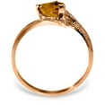 thumbnail image 4 of Galaxy Gold 14k Rose Gold Heart-shaped Natural Citrine Ring - Size 8.5, 4 of 5