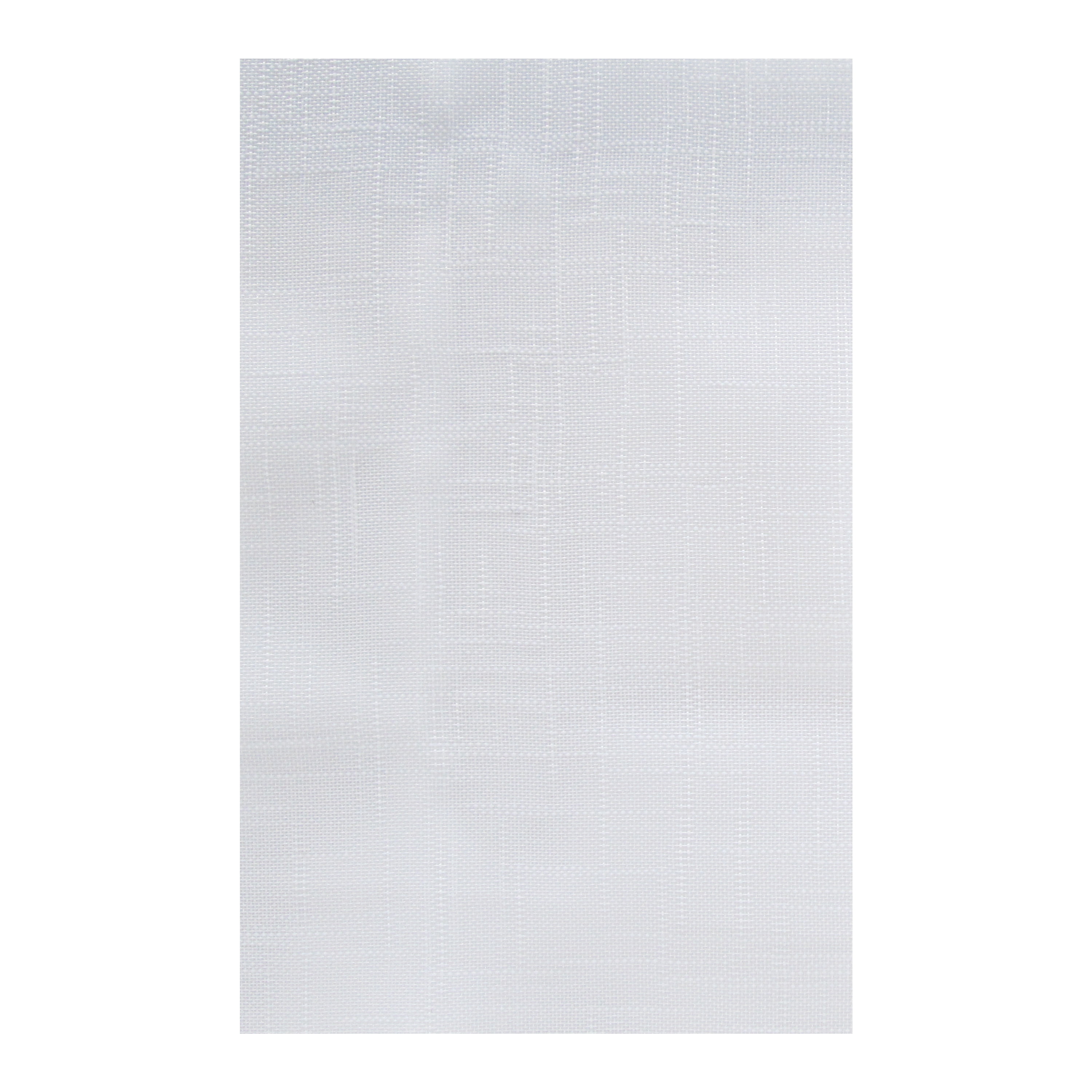Cannes Rod Pocket Linen-Like Curtain Panel 56" x 84" in White
