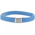 thumbnail image 1 of Ceinture Élastique Ajustable pour Enfants avec Boucle Carrée Argentée - Bleu Pâle, 1 of 4