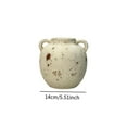 thumbnail image 4 of deevoka Rustic Ceramic Vase Farmhouse Flower Vase Bud Vase Wabi Decorative Vase Retro Design, 4 of 9