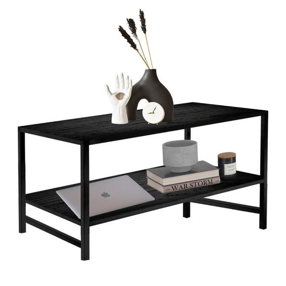 Mueble Tv Mesa de Centro Madera Mueble Auxiliar 120X45X30cm negro