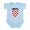 Sky Blue, variant on CafePress - Croatia Hrvatska Emblem Infant Bodysuit - Baby Light Bodysuit, Size Newborn - 24 Months