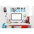 thumbnail image 3 of Kick Out of Soccer Wall Decals Stickers Vinyl Lettering Art Sports Boy Bedroom Decor 2color 23x7-Inch, Black/Ice Blue, 3 of 6