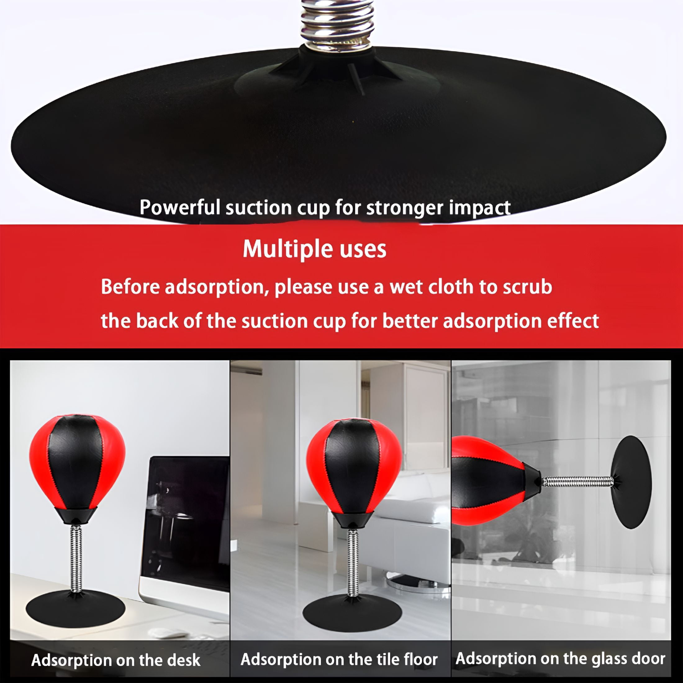 BESTSKY 2026 New Heavy Duty Desktop Punching Speed Bags, Black for Boxing, Mma, Fitness, Gym, Home Workout
