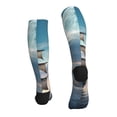 thumbnail image 2 of Bixox Moonlit Sea Sailboat Print Compression Socks,Compression Socks Women & Men Circulation for Medical,Running,Athletic, 2 of 7