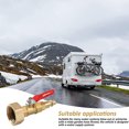 thumbnail image 1 of Adaptador de soplado para invierno Wdftyju con válvula de bola conector rápido de latón, 1 of 6