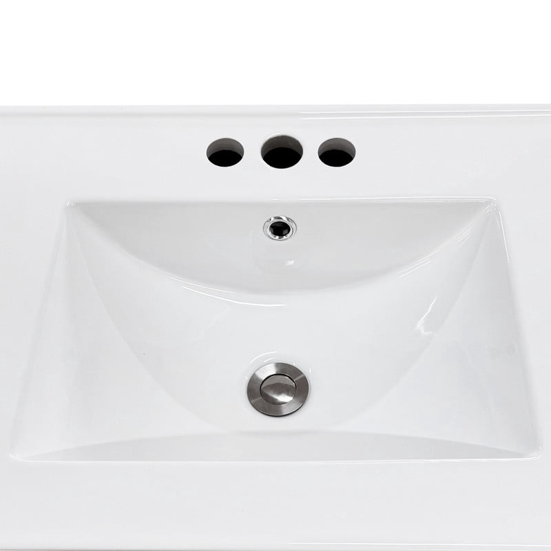 Uforic 36 " Bathroom Vanity with Undermount Sink, Free Standing Bathroom Storage Cabinet with 2 Drawers, Oak