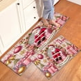 thumbnail image 3 of YIMEIS Merry Christmas Pink Gift Box Fall Kitchen Rugs Non Skid Washable Area Carpet [Made in USA], Multi - 1 Pc 16''*24'', 3 of 10