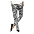 thumbnail image 2 of Matty M Women's Fashion Stretch Soft Pull-On Pant (Black Splatter, Large), 2 of 2