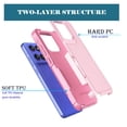 thumbnail image 4 of For Moto G Stylus 5G 2025 Case, Rugged Phone Case for Motorola Moto G Stylus 5G 2025, Njjex Shockproof Protection Heavy Duty Armor Hard Plastic & Rubber 2-in-1 Bumper Cover - Pink, 4 of 7