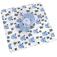 thumbnail image 2 of Baby Essentials Minky Doll Animal Snuggler Blanket for Newborns, Infants, Toddlers, Cuddling, Naptime and Bedtime in Berry Blue Bear, 2 of 6