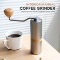 thumbnail image 1 of Barista-Quality Hand Coffee Grinder for a Consistent Grind, An Ergonomic Manual Coffee Bean Grinder with Wood Handle, Perfect for Travel, Home, and Camping, 1 of 14
