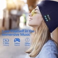 thumbnail image 2 of Bluetooth Beanie with Light Built-in Stereo Headphones Lighted Hat Rechargeable Wireless LED Music Cap Warm Hat Unisex, 2 of 6