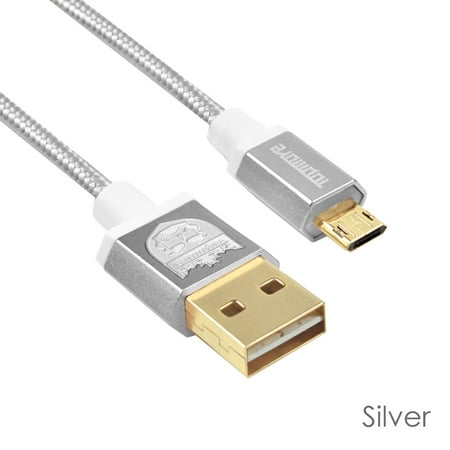 

TOPMORE Double-sided micro-B USB Cable Data Sync Charging Cord (1m / 3ft) High Speed Sync Quick Charging Core
