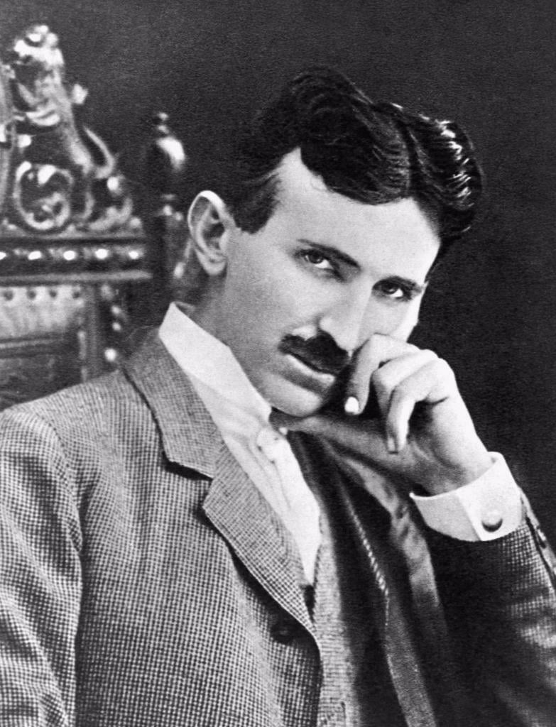 Nikola Tesla Greeting Card & Stickers
