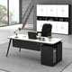 thumbnail image 3 of Bookshelf Storage Office Desk Standing Shelf Drawers Executive Computer Desks Writing European Mesa De Computador Furnitures My Lux Decor Round, 3 of 30