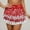 Watermelon Red, variant on Women Dress 。Sequins Sparkle Skort Glitter Skirt Light Up Skirt 。