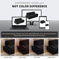 thumbnail image 5 of TICOZE 73.2 Inch 3 in 1 Black Velvet Convertible Sleeper Sofa Bed, Queen Size Pull Out Bed with Chaise Lounge, Sturdy Steel Frame for Living Room and Guest Room, 5 of 11