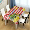 thumbnail image 4 of Yayeee Tablecloths 60" x 90" Rectangle Wrinkle Resistant Party Table Cover, Striped Lemon, 4 of 8