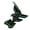 Green, variant on 3D Rubber Tank Pad Protector Gray For Universal Motorcycle