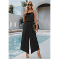 thumbnail image 3 of Sleeveless Wide-Leg Jumpsuit Black L, 3 of 9