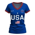 thumbnail image 7 of MEICHEN 4th Of July Shirts For Women Summer USA Star Stripes Graphic Tees Memorial Day Outfit 250th Anniversary USA Shirt, 7 of 7
