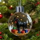 thumbnail image 4 of Mejores adornos navideños para caballos para árbol - Adornos acrílicos transparentes con escenas ecuestres detalladas, purpurina dorada y tapas metálicas - Regalo para amantes de los caballos, 4 of 5