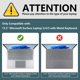 thumbnail image 2 of Estuche compatible con laptop rosoft Surface Laptop 5/4/3 de 13.5" con teclado metálico 2022 2021 2019 (modelo:, 2 of 4