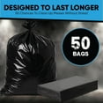 thumbnail image 4 of 95-96 Gallon Trash Bags Heavy Duty | 50 Count | Extra Large 95-96 Gallon Trash Can Liners | 90-100 Gal for Outdoor, Commercial, and Home Use, 4 of 6