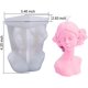 thumbnail image 5 of Xiao Hua 2 moldes de silicona para velas 3D, con forma de niña con ojos cerrados y niña con los ojos vendados, herramienta para hacer jabón de yeso y velas., 5 of 5