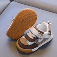 thumbnail image 4 of Linfrsh Sneakers for Boys Girls Fashion Fall Children Toddler Sports Shoes Flat Thick Bottom Lightweight Non Slip Kid Running Shoes(Khaki,7), 4 of 5