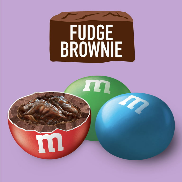 M&M'S Fudge Brownie Chocolate Candy Family Size, 17.24 oz Bag