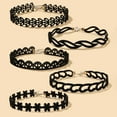 thumbnail image 2 of Nvzi Collar vintage, joyería de moda, collar de cadena tipo suéter, joyería hecha a mano (negro), 2 of 4